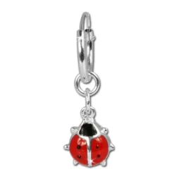 Teenie-Weenie Kinder Ohrring Creole Marienkäfer 925 Silber SDO073
