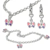 Teenie-Weenie Kinder Schmuck Set 925 Silber Schmetterling SDS17
