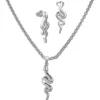 Teenie-Weenie Kinder Schmuck Set Schlange Kette und Ohrringe 925er SDS49123