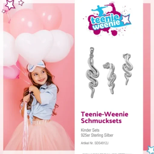 Teenie-Weenie Kinder Schmuck Set 925 Silber Schlange SDS4912J