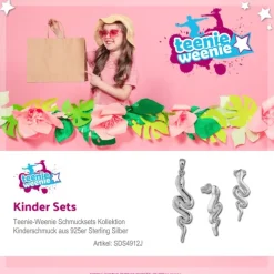 Teenie-Weenie Kinder Schmuck Set 925 Silber Schlange SDS4912J