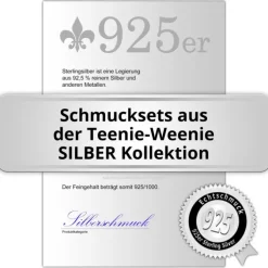 Teenie-Weenie Kinder Schmuck Set 925 Silber Kätzchen SDS4911J