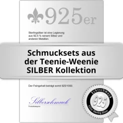 Teenie-Weenie Kinder Schmuck Set 925 Silber Eule SDS4913J