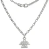 Teenie-Weenie Kinder-Kette Engel Zirkonia weiß 925 Silber SDK01638