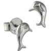 Teenie-Weenie Ohrstecker Delfin 925er Silber Kinder Ohrringe SDO402