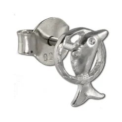 Teenie-Weenie Ohrstecker Delfin 925 Sterling Silber Kinder Ohrringe SDO411