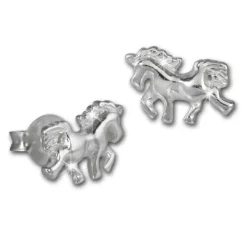 Teenie-Weenie Ohrstecker Einhorn 925er Silber Kinder, Damen Ohrring SDO8219J