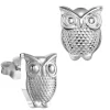 Teenie-Weenie Ohrstecker Eule 925er Silber Kinder, Damen Ohrring SDO4295J