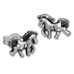 Teenie-Weenie Ohrstecker Einhorn 925er Silber Kinder, Damen Ohrring SDO8217J