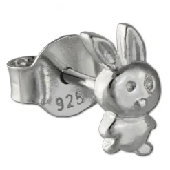 Teenie-Weenie Ohrstecker Häschen 925er Silber Kinder Ohrringe SDO408