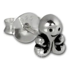Teenie-Weenie Ohrstecker Krake 925 Sterling Silber Kinder Damen Ohrring SDO8216J