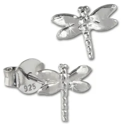 Teenie-Weenie Ohrstecker Libelle 925er Silber Kinder Ohrringe SDO401
