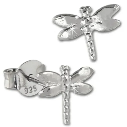 Teenie-Weenie Ohrstecker Libelle 925er Silber Kinder Ohrringe SDO401
