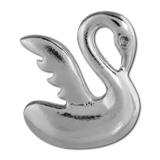 Teenie-Weenie Ohrstecker Schwan 925er Silber Kinder Ohrringe SDO403