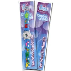 Tee-Wee Kinderuhr pink Blumen 3D Kautschukband Kinder Uhren UW365P
