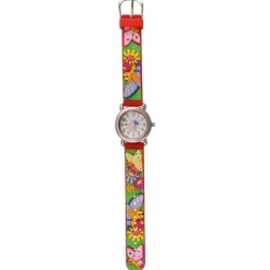 Tee-Wee Kinderuhr rot Schmetterling 3D Kautschukband Kinder Uhren UW753R