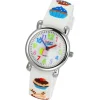 Tee-Wee Kinderuhr weiß Cupcakes 3D Kautschukband Kinder Uhren UW433W