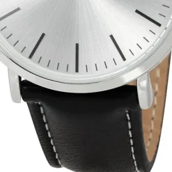 THINK positive Damen Herren Armbanduhr Fashion Analog Leder schwarz UTP7055S