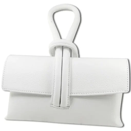 Toscanto Damen Abendtasche Leder Tasche weiß OTT834AW