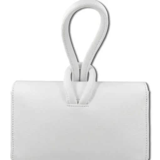 Toscanto Damen Abendtasche Leder Tasche weiß OTT834AW