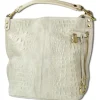 Toscanto Damen Beuteltasche Shopper Leder Tasche beige OTT162SI