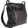 Toscanto Damen Cityrucksack Leder Tasche schwarz OTTM108SS