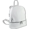 Toscanto Damen Cityrucksack Leder Tasche weiß OTT612RW