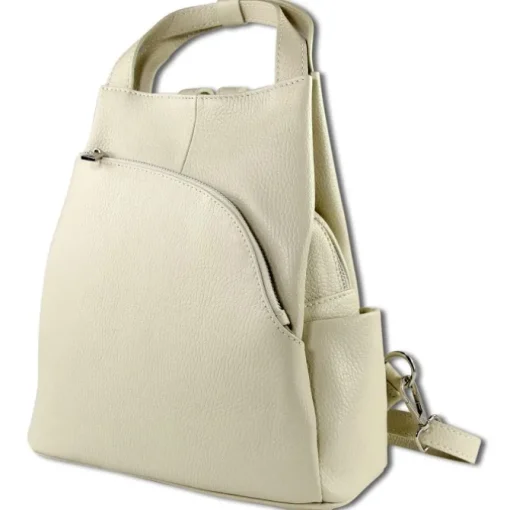 Toscanto Damen Cityrucksack Leder Tasche beige OTT613RC