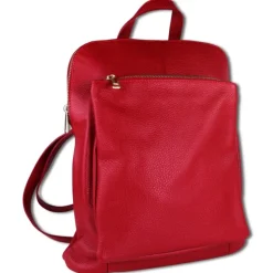 Toscanto Damen Cityrucksack Leder Tasche rot OTT610RR