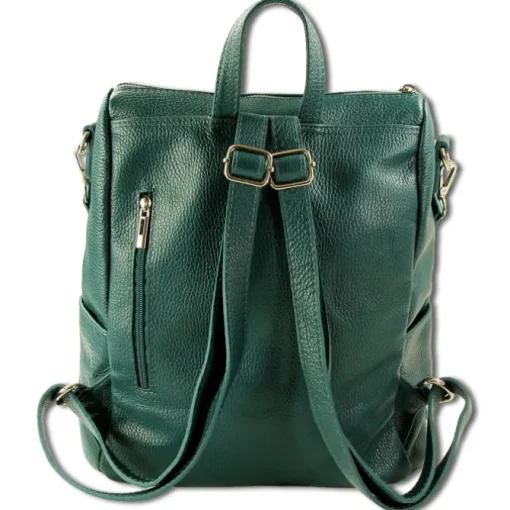 Toscanto Damen Cityrucksack Leder Rucksack türkis ORT100RT