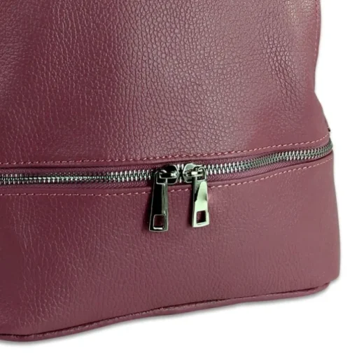 Toscanto Damen Cityrucksack Leder Tasche rosa OTT612RA