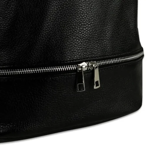 Toscanto Damen Cityrucksack Leder Tasche schwarz OTT612RS