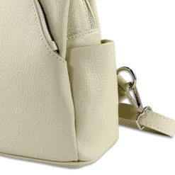 Toscanto Damen Cityrucksack Leder Tasche beige OTT613RC