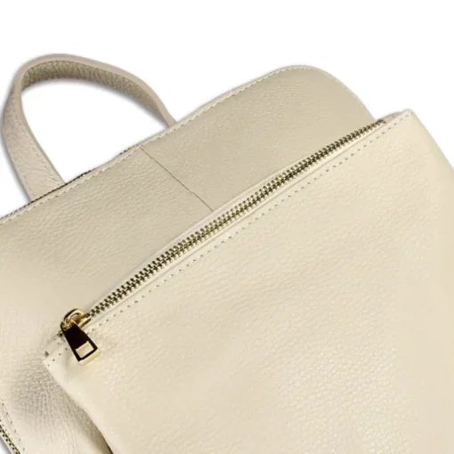 Toscanto Damen Cityrucksack Leder Tasche beige OTT610RC