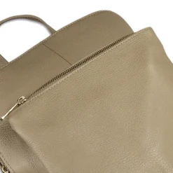 Toscanto Damen Cityrucksack Leder Tasche taupe beige OTT610RI