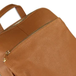 Toscanto Damen Cityrucksack Leder Tasche tan hellbraun OTT610RN