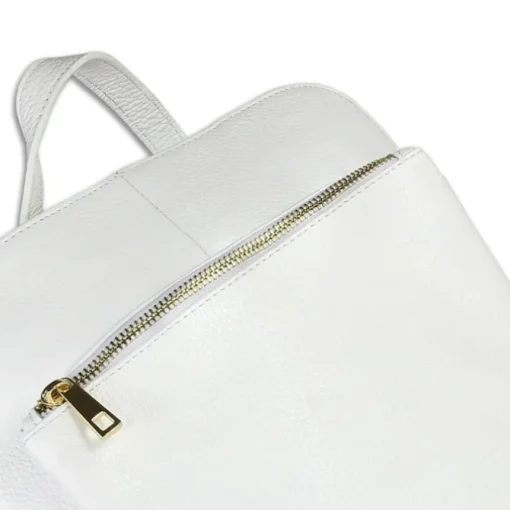Toscanto Damen Cityrucksack Leder Tasche weiß OTT610RW