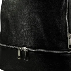 Toscanto Damen Cityrucksack Leder Tasche schwarz OTT612RS