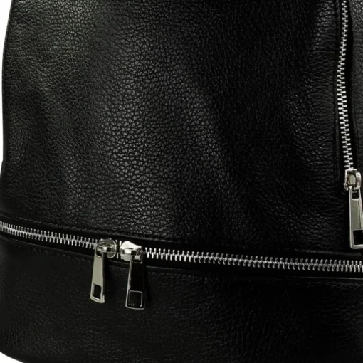 Toscanto Damen Cityrucksack Leder Tasche schwarz OTT612RS