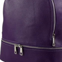 Toscanto Damen Cityrucksack Leder Tasche lila OTT612RV
