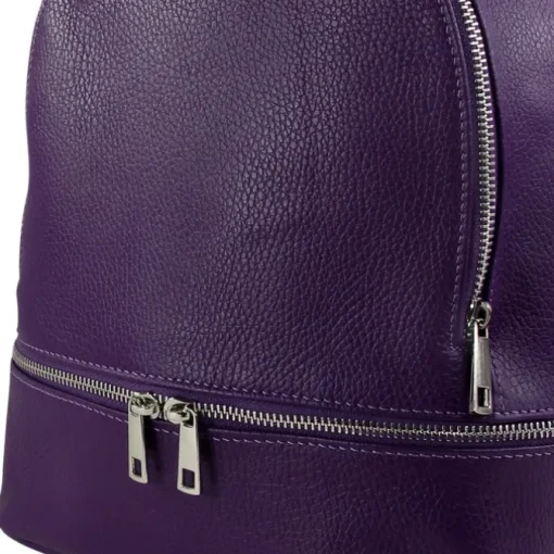 Toscanto Damen Cityrucksack Leder Tasche lila OTT612RV