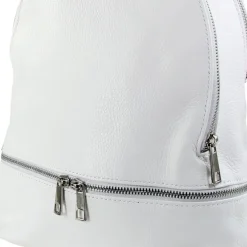Toscanto Damen Cityrucksack Leder Tasche weiß OTT612RW