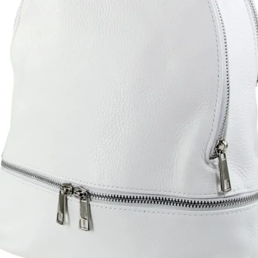 Toscanto Damen Cityrucksack Leder Tasche weiß OTT612RW