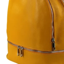 Toscanto Damen Cityrucksack Leder Tasche gelb OTT612RY