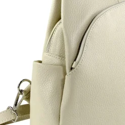 Toscanto Damen Cityrucksack Leder Tasche beige OTT613RC