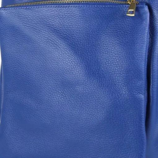 Toscanto Damen Cityrucksack Leder Tasche blau OTT610RB