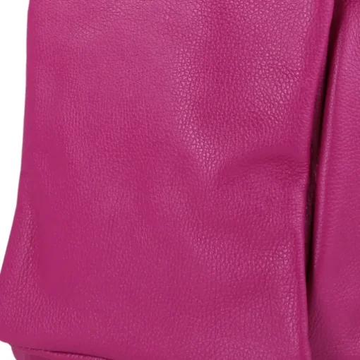 Toscanto Damen Cityrucksack Leder Tasche fuchsia pink OTT610RP