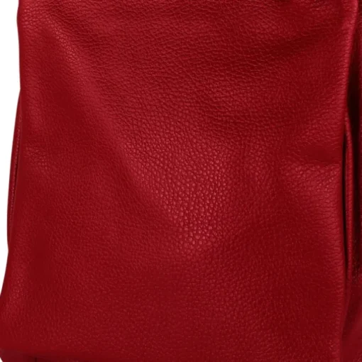 Toscanto Damen Cityrucksack Leder Tasche dunkelrot OTT610RD