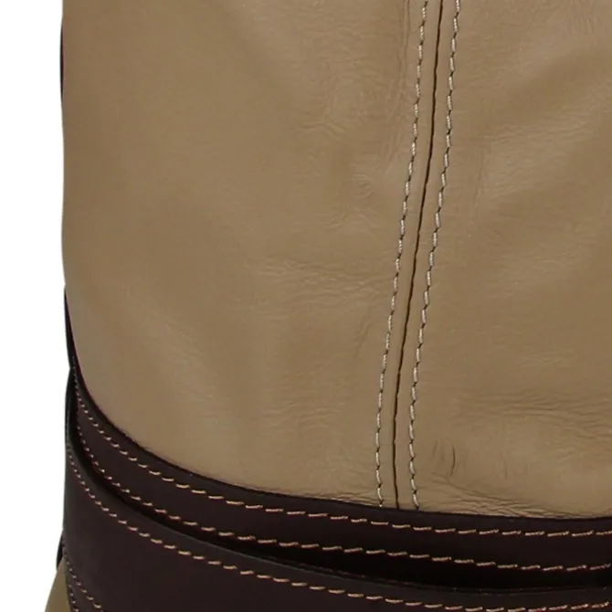 Toscanto Damen Cityrucksack Leder Tasche braun taupe OTT104SC