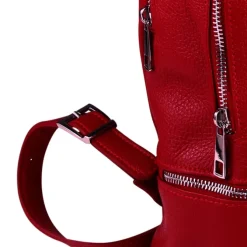 Toscanto Damen Cityrucksack Leder Tasche rot OTT612RR
